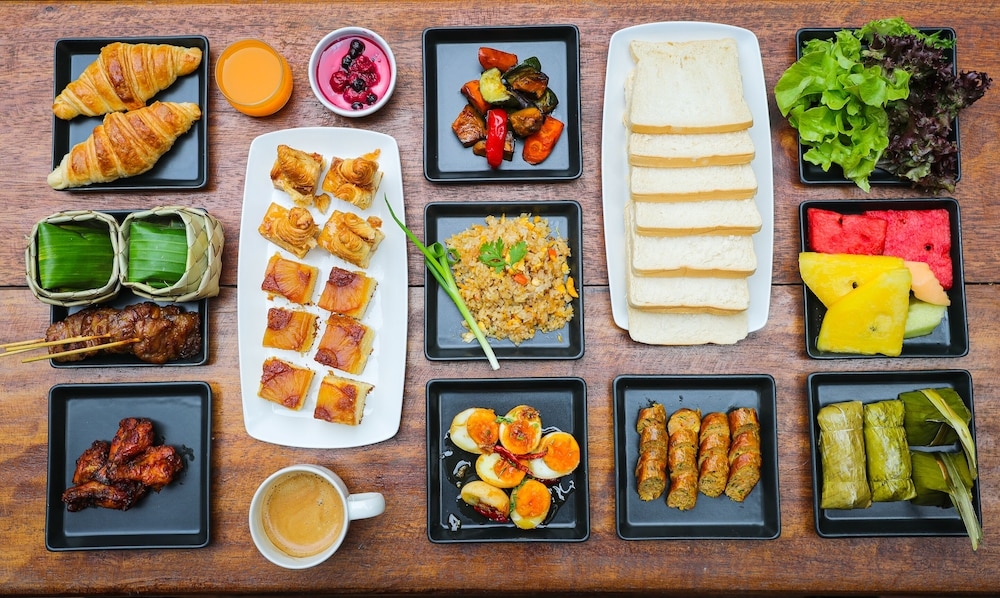 뷔페 아침 식사