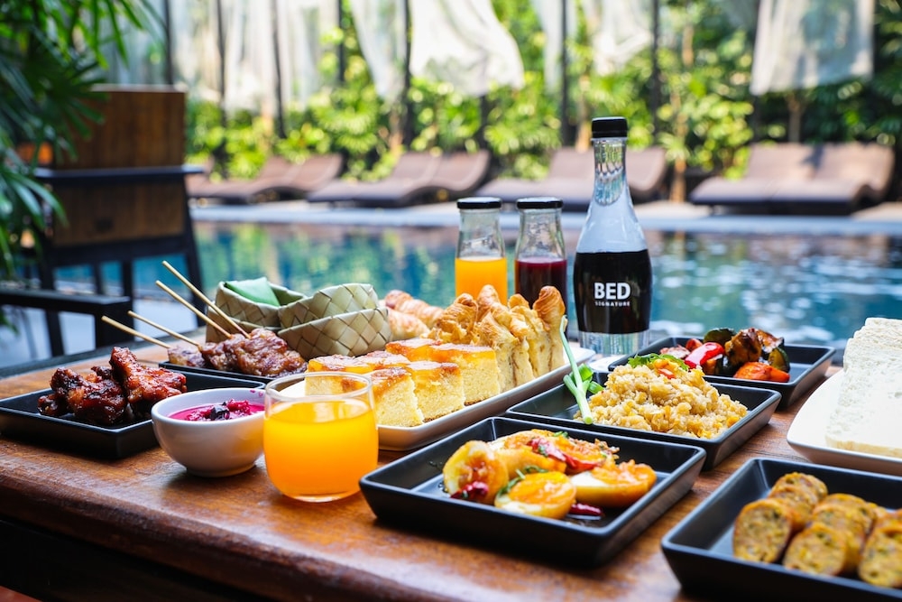 뷔페 아침 식사