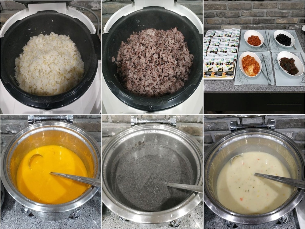 뷔페 아침 식사