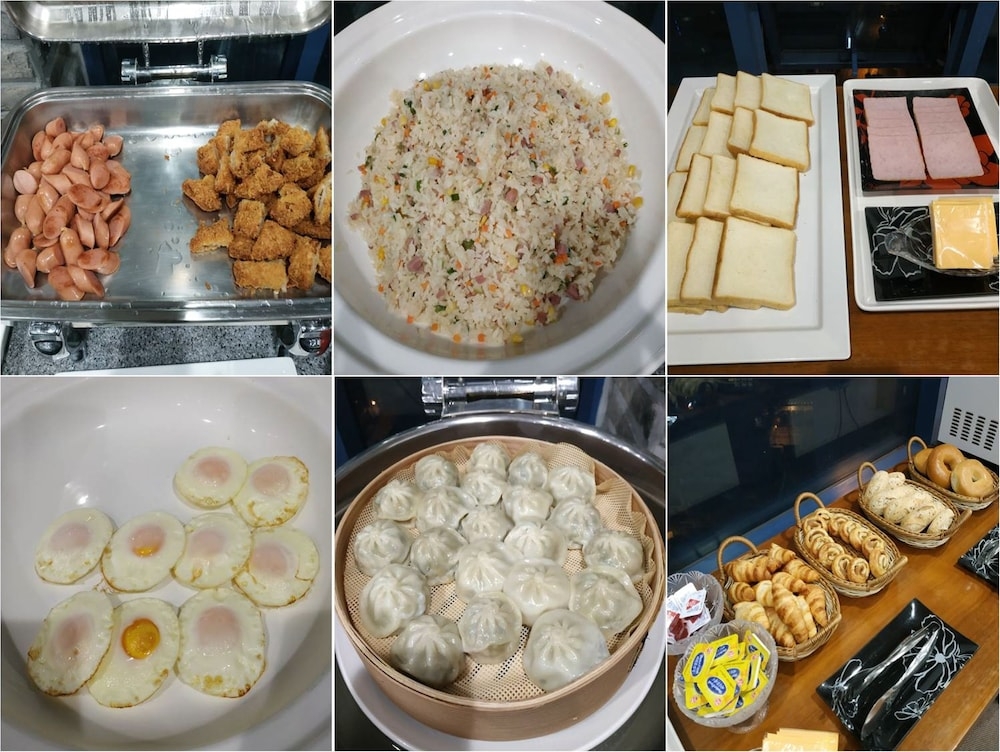 뷔페 아침 식사