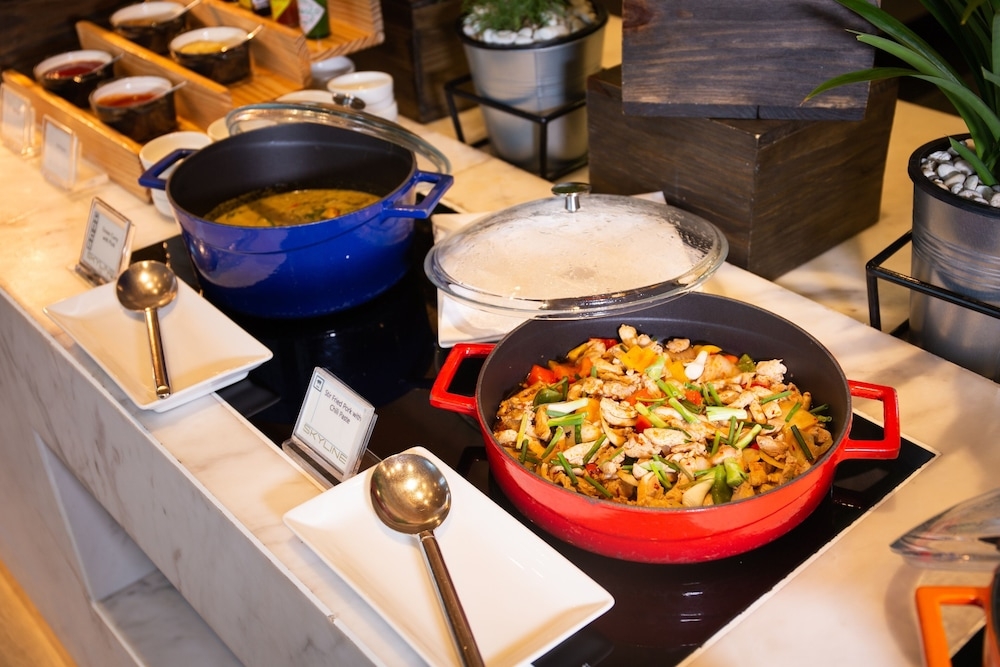 뷔페 아침 식사