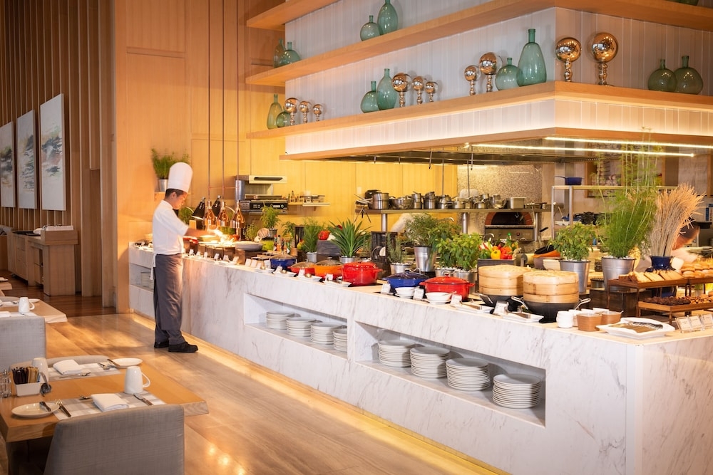 뷔페 아침 식사