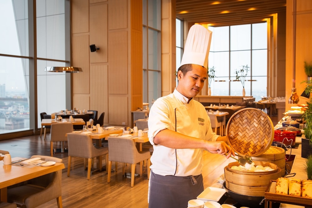 뷔페 아침 식사