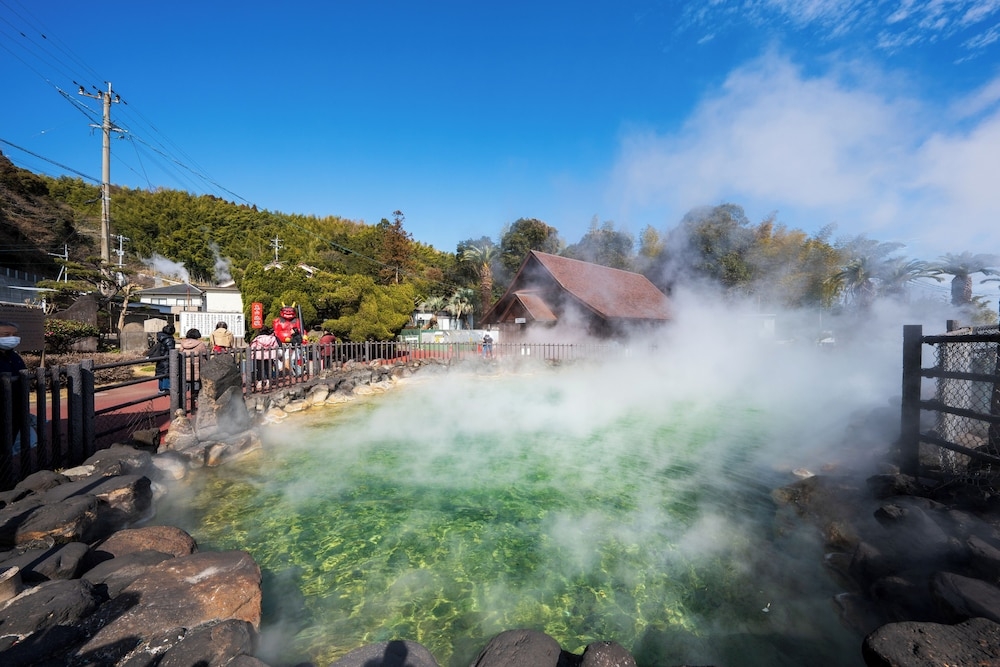 숙박 시설에서 보는 시내 전망