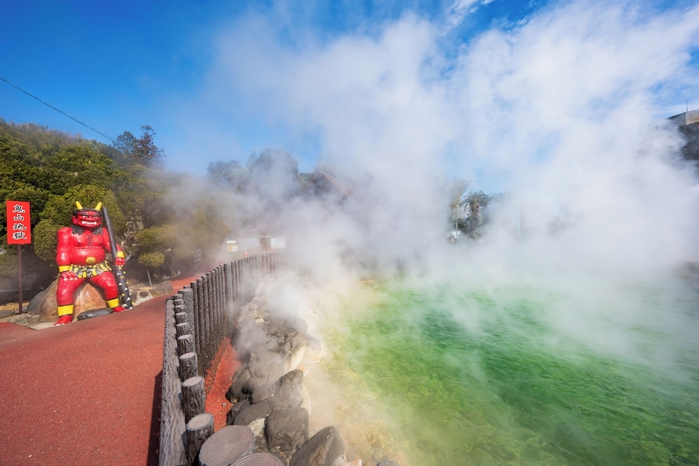 숙박 시설에서 보는 시내 전망