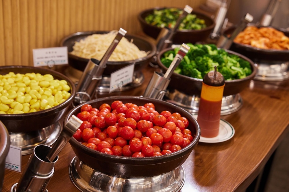 뷔페 아침 식사