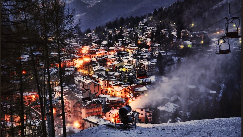 숙박 시설에서 보는 시내 전망