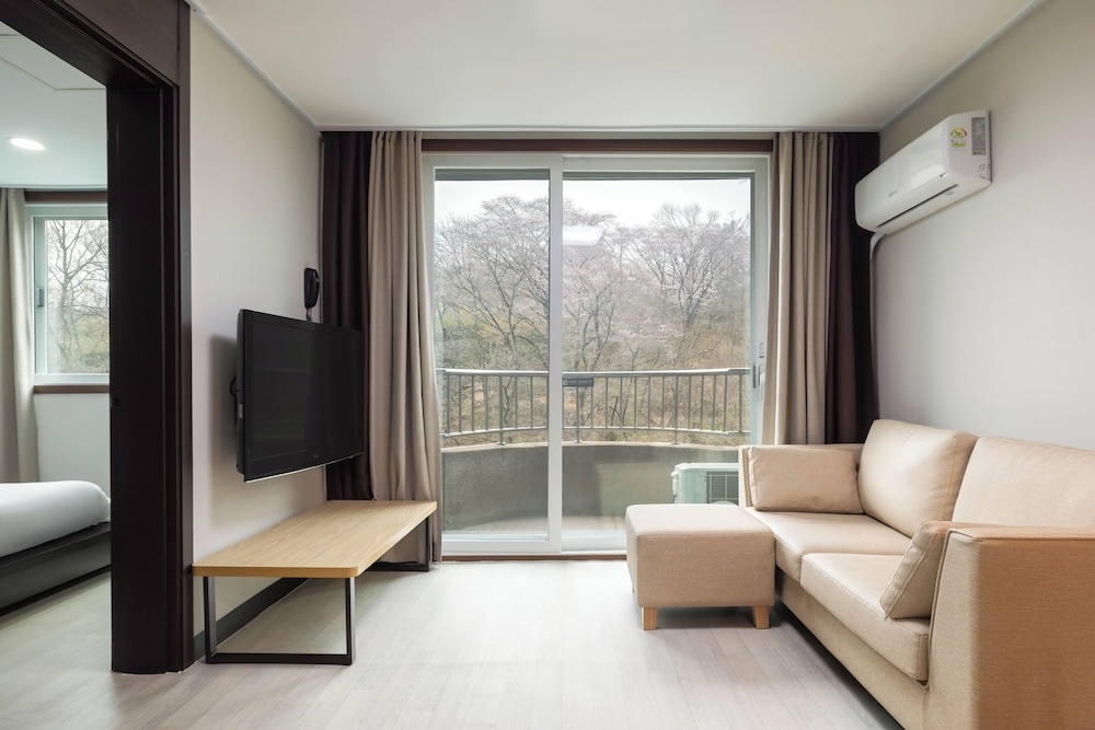 숙박 시설에서 보는 주변 전망