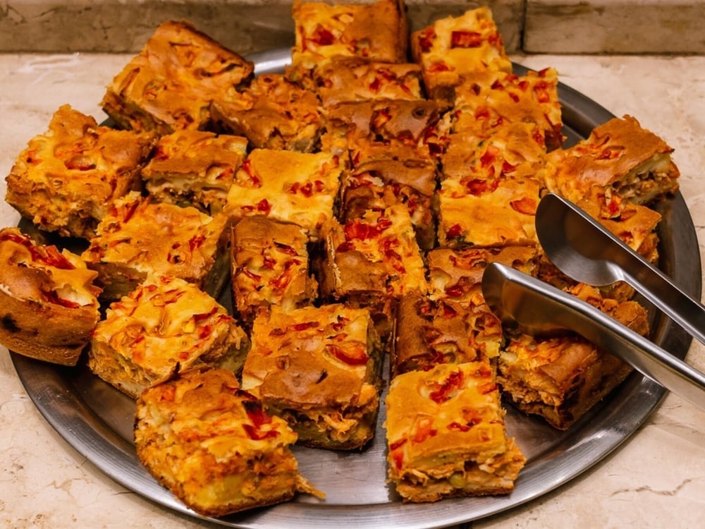 뷔페 아침 식사