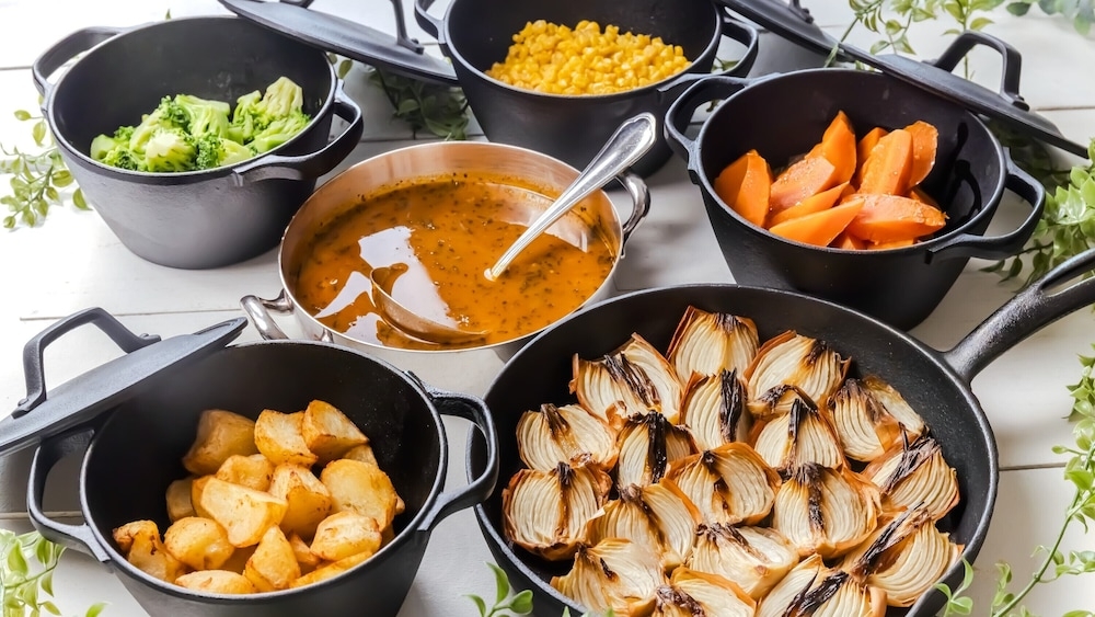 뷔페 아침 식사