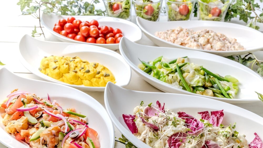 뷔페 아침 식사