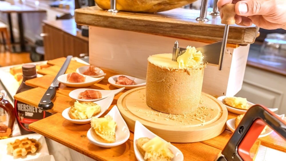 뷔페 아침 식사