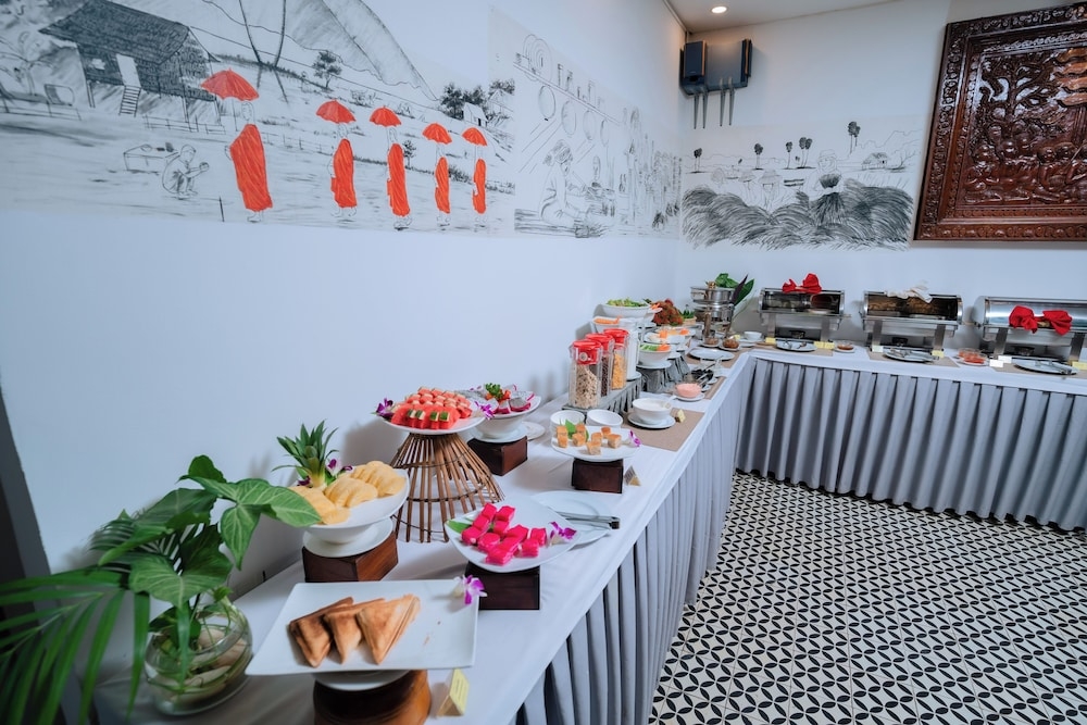 뷔페 아침 식사