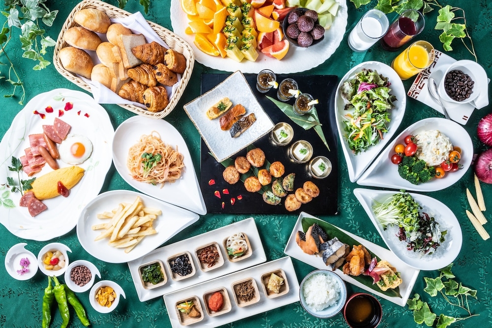 뷔페 아침 식사