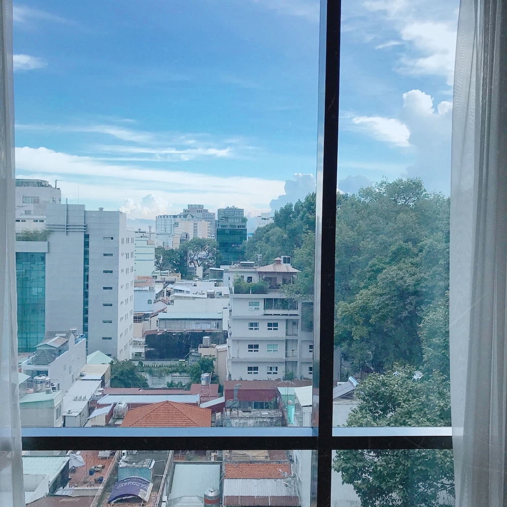 숙박 시설에서 보는 시내 전망