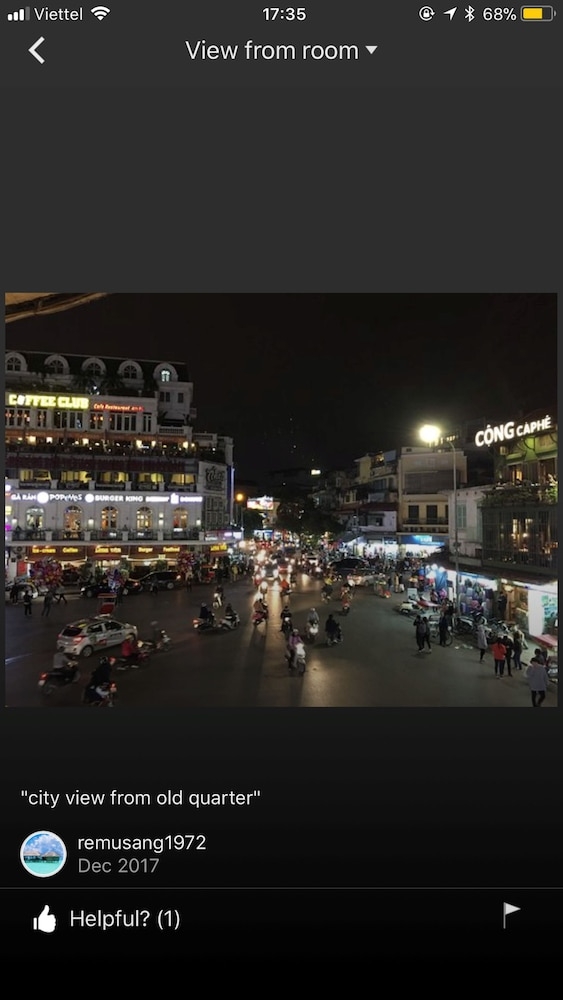 숙박 시설에서 보는 주변 전망