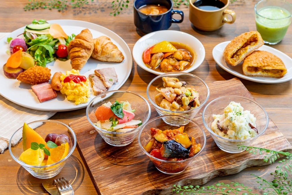 뷔페 아침 식사