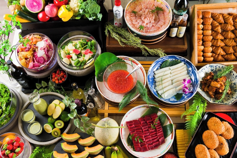 뷔페 아침 식사