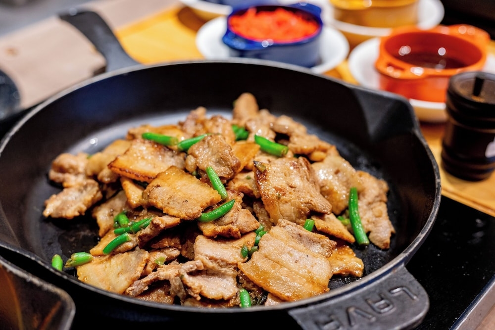 뷔페 아침 식사