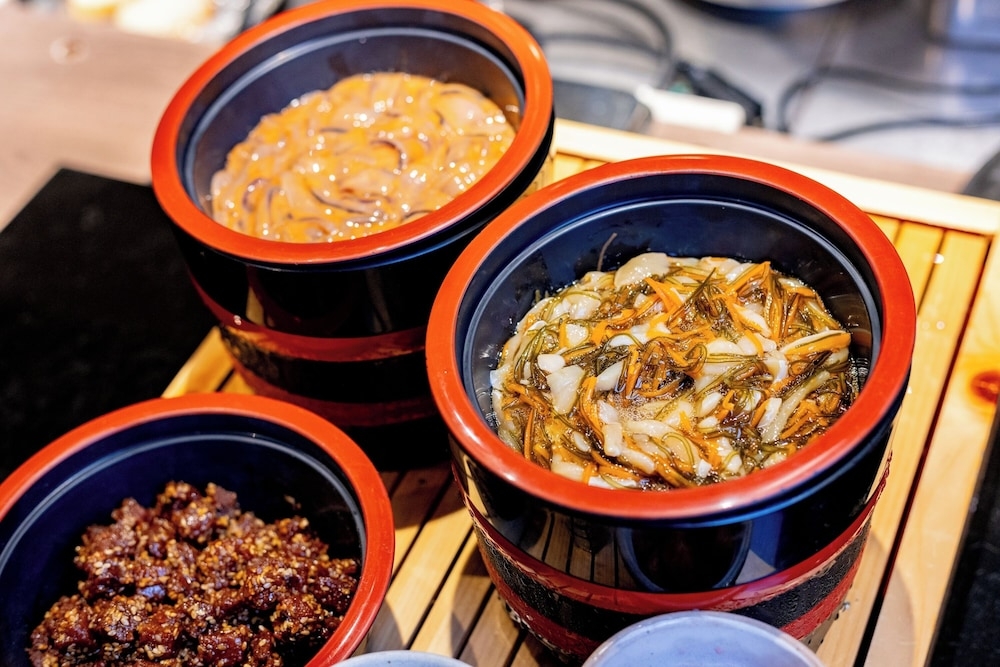 뷔페 아침 식사