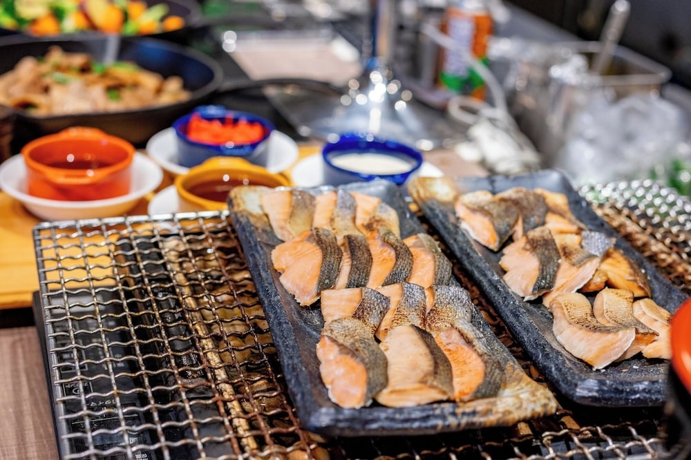 뷔페 아침 식사