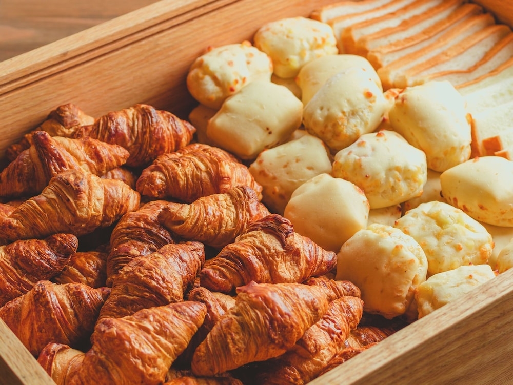 뷔페 아침 식사