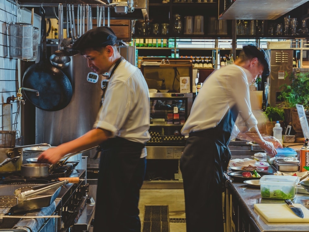 뷔페 아침 식사