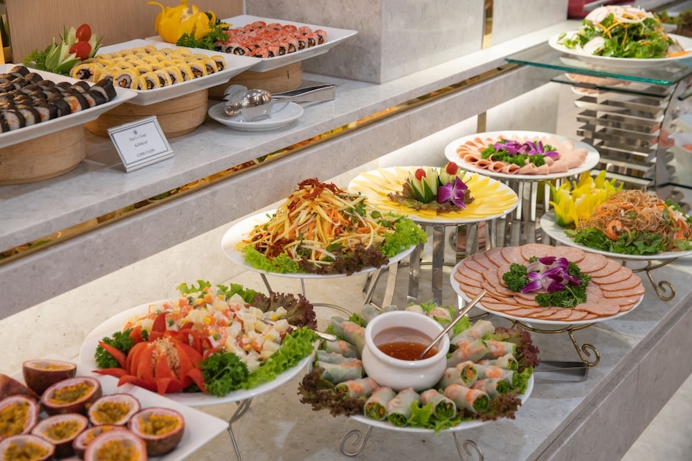 뷔페 아침 식사