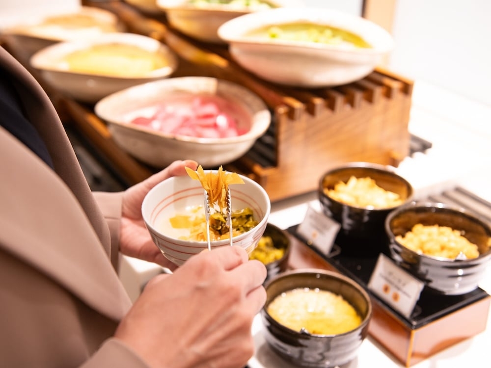 뷔페 아침 식사