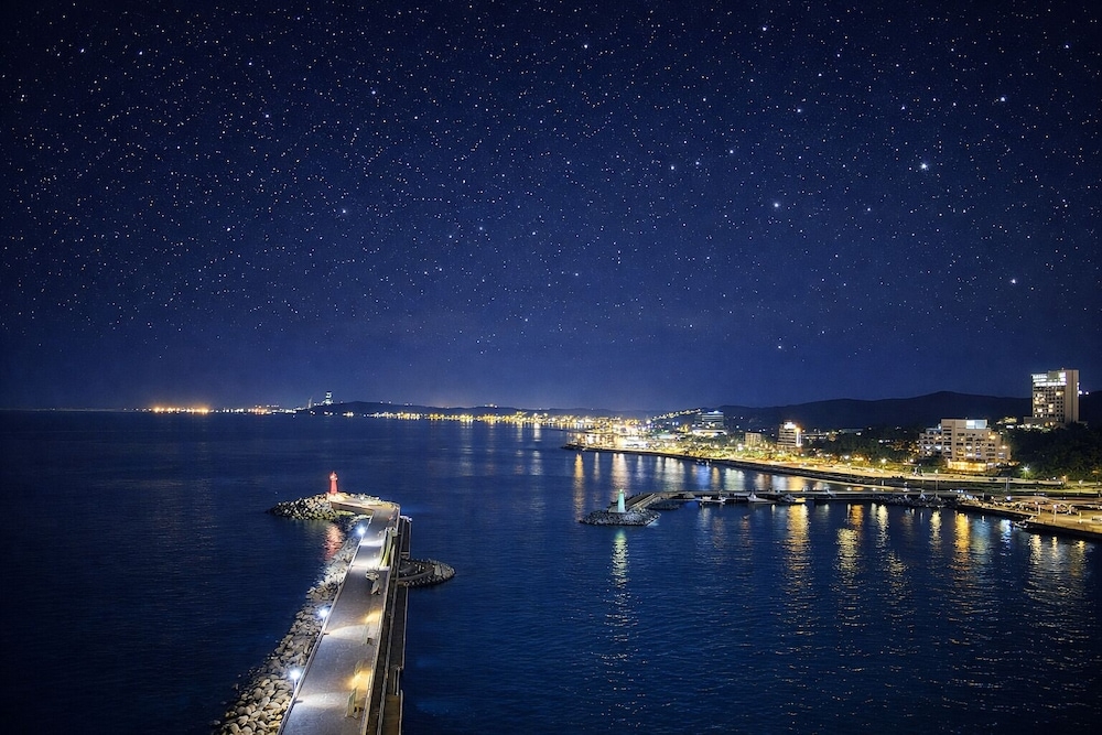 숙박 시설에서 보는 주변 전망