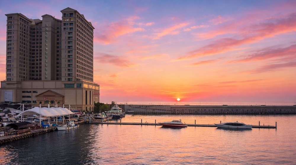 숙박 시설에서 보는 주변 전망