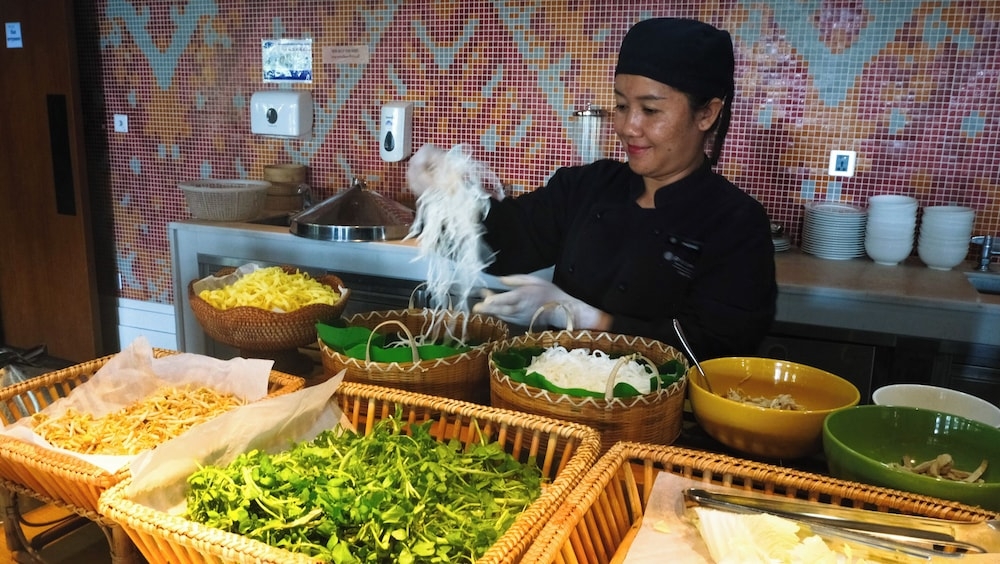 뷔페 아침 식사