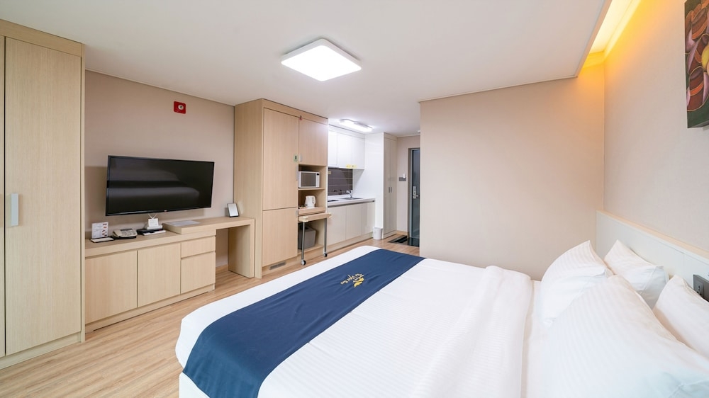 숙박 시설에서 보는 주변 전망