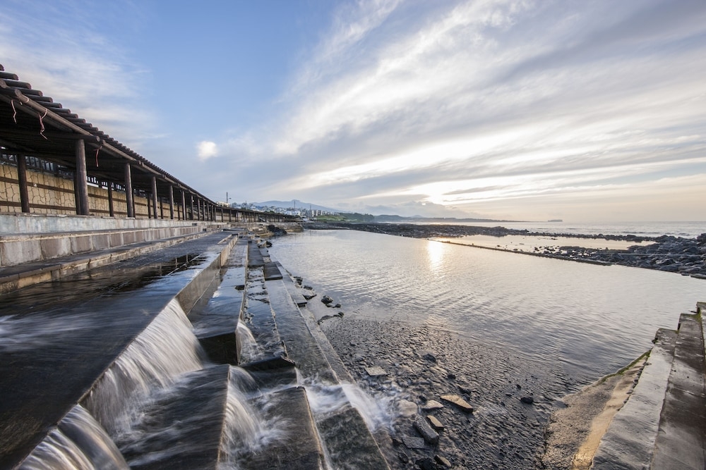 숙박 시설에서 보는 주변 전망