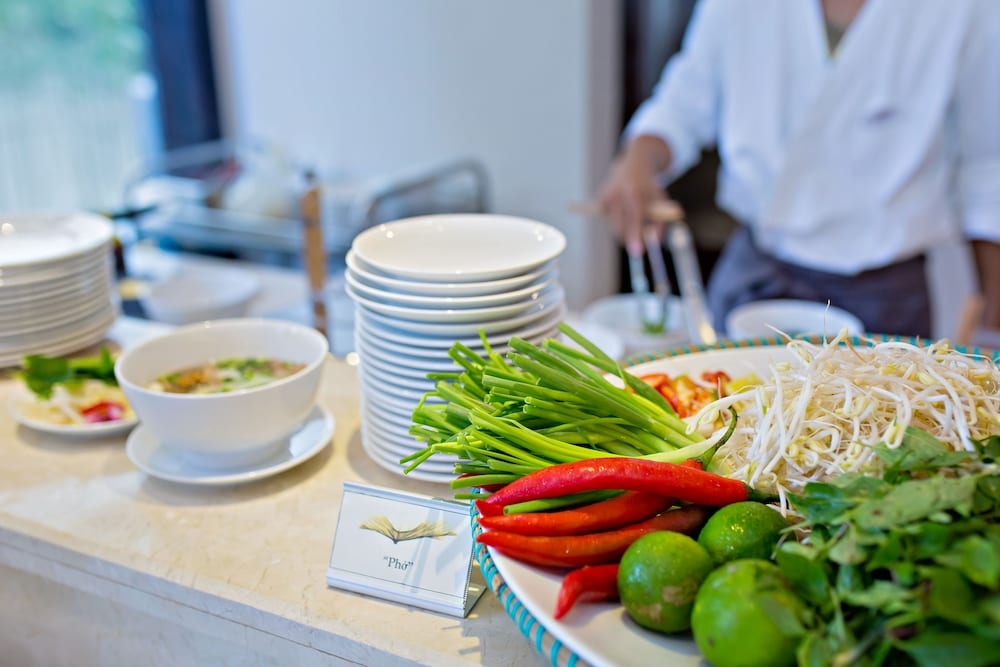 뷔페 아침 식사