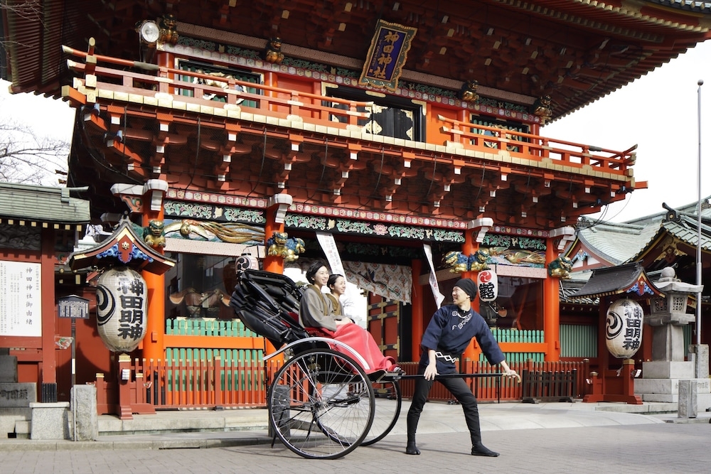 숙박 시설에서 보는 시내 전망