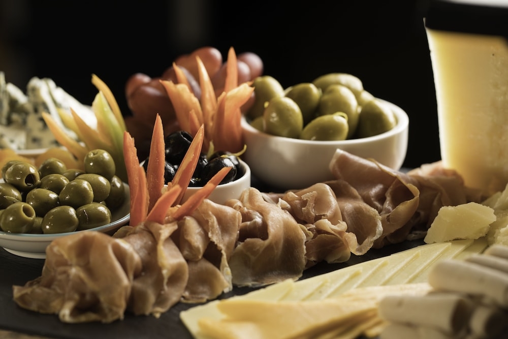 뷔페 아침 식사