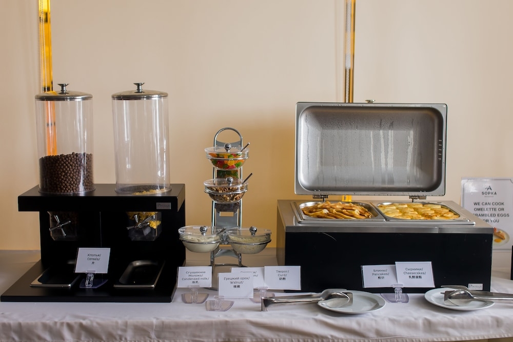 뷔페 아침 식사