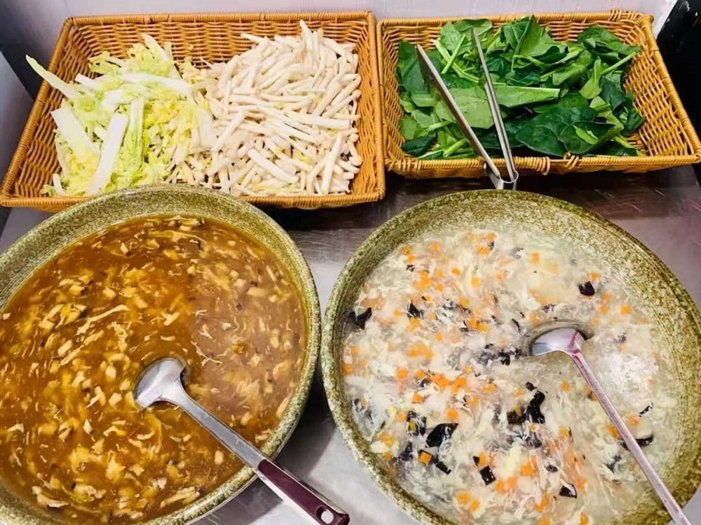 뷔페 아침 식사