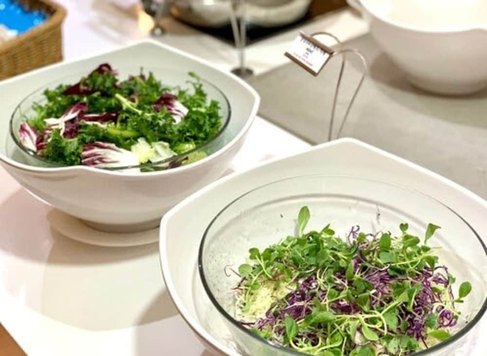 뷔페 아침 식사