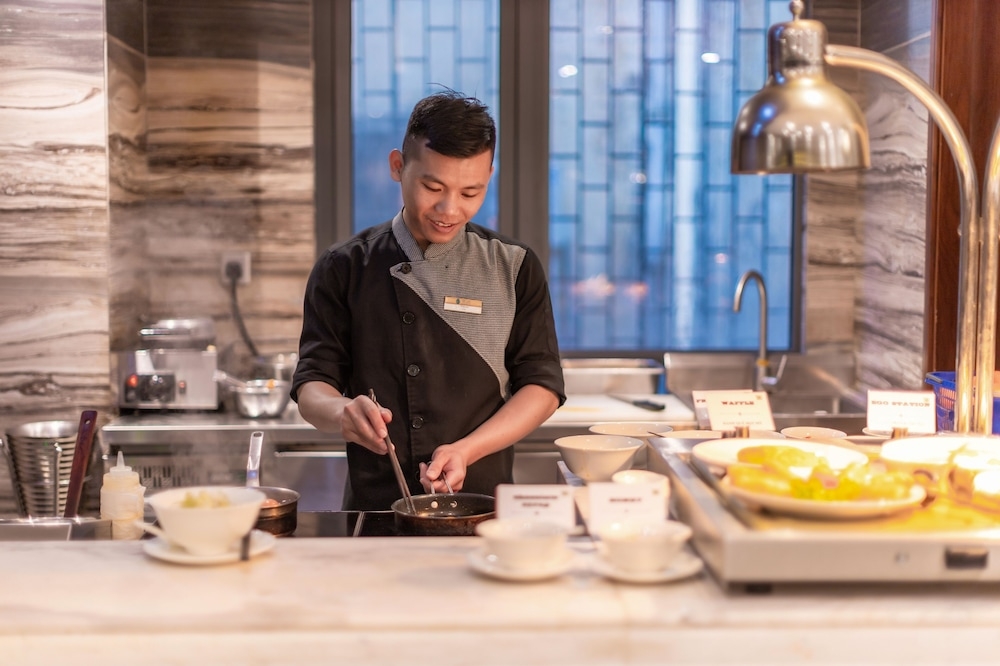 뷔페 아침 식사