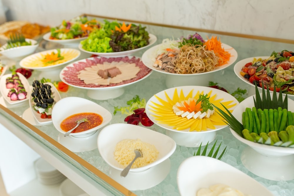 뷔페 아침 식사