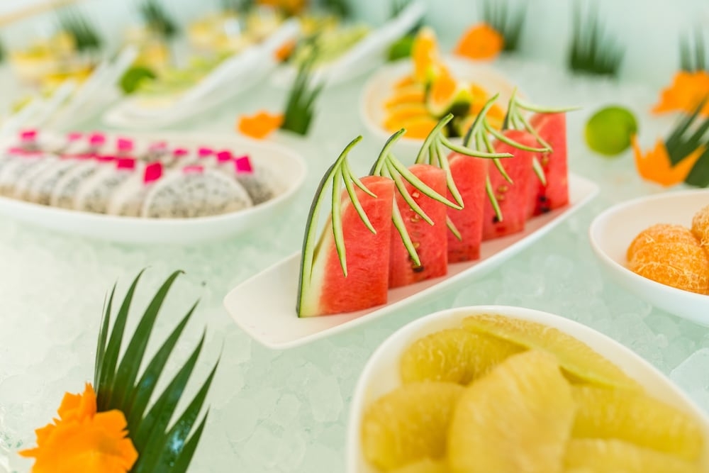 뷔페 아침 식사