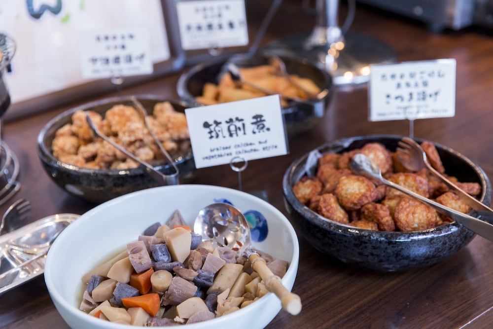 뷔페 아침 식사