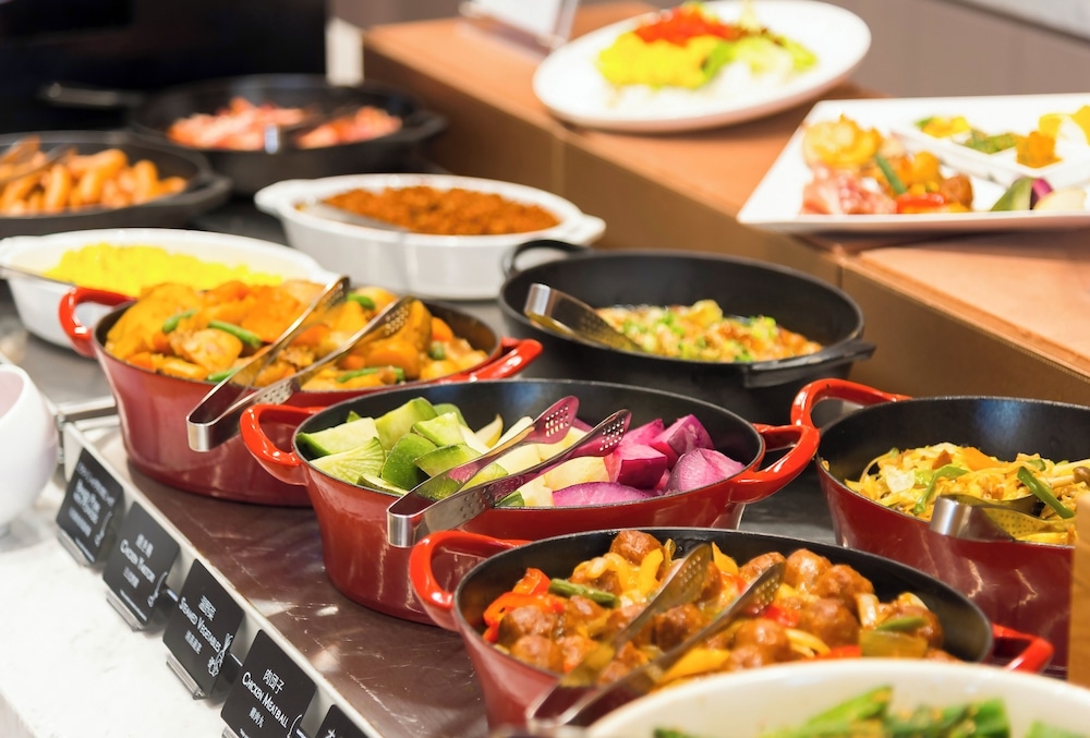 뷔페 아침 식사