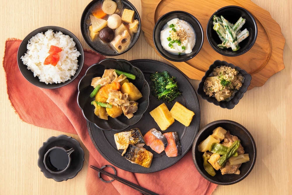 뷔페 아침 식사