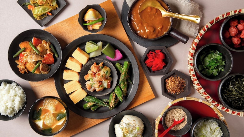 뷔페 아침 식사