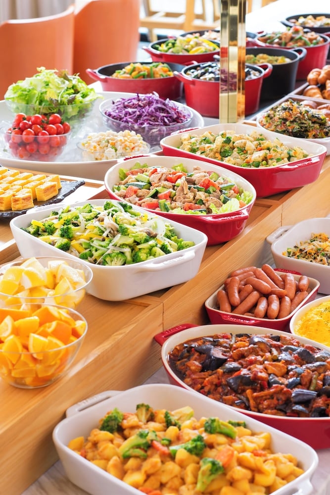 뷔페 아침 식사