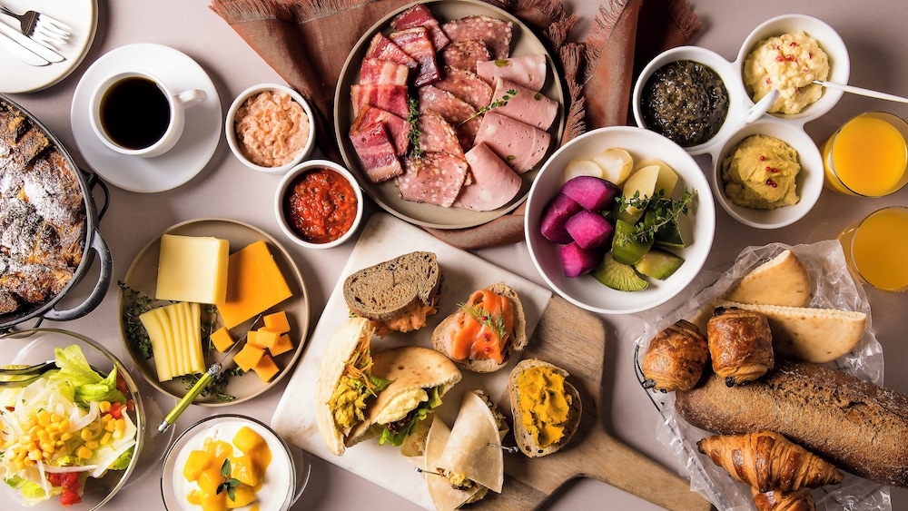 뷔페 아침 식사