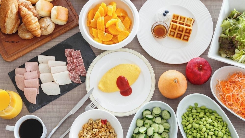 뷔페 아침 식사